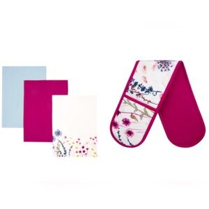 John Lewis Double Oven Glove and Tea Towel set